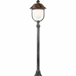 Borne lumineuse LCD Nabburg LED Cuivre, Noir, 1 lumière