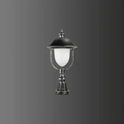 Borne lumineuse LCD Nabburg LED Noir, Argenté, 1 lumière