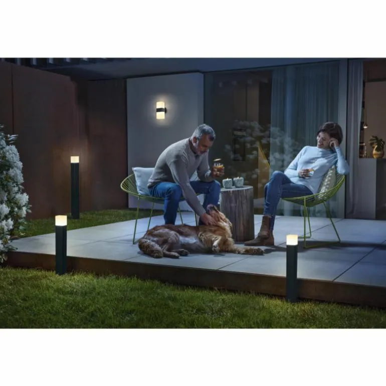 Borne lumineuse LEDVANCE CUBE Gris, 1 lumière, Changeur de couleurs