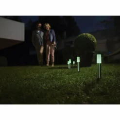 Borne lumineuse LEDVANCE GARDEN POLE Acier inoxydable, 1 lumière, Changeur de couleurs