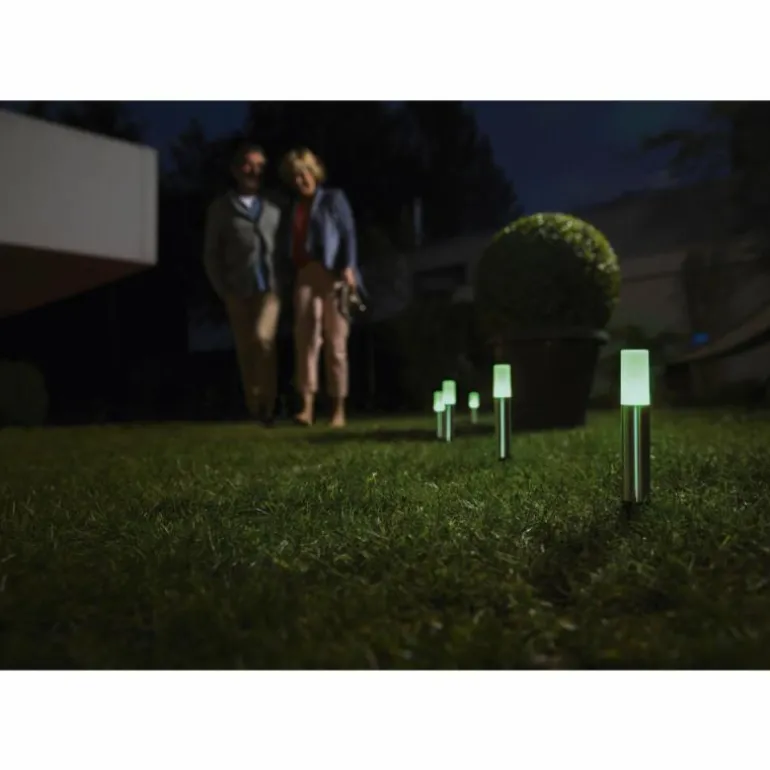 Borne lumineuse LEDVANCE GARDEN POLE Acier inoxydable, 1 lumière, Changeur de couleurs