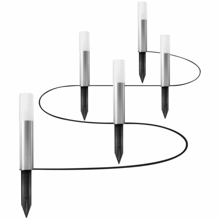 Borne lumineuse LEDVANCE GARDEN POLE Acier inoxydable, 1 lumière, Changeur de couleurs