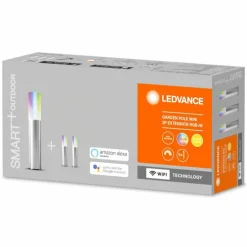 Borne lumineuse LEDVANCE GARDEN POLE Acier inoxydable, 1 lumière, Changeur de couleurs