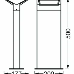 Borne lumineuse LEDVANCE ENDURA Gris, 1 lumière