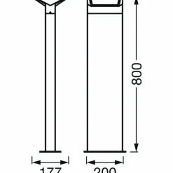 Borne lumineuse LEDVANCE ENDURA Gris, 1 lumière