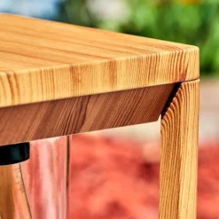 Borne lumineuse Leset Brun, Couleur bois, 1 lumière