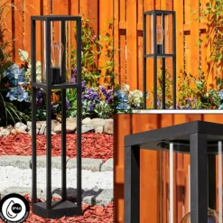 Borne lumineuse Lesotho Noir, 1 lumière