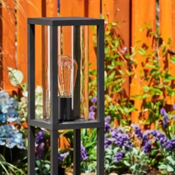 Borne lumineuse Lesotho Noir, 1 lumière