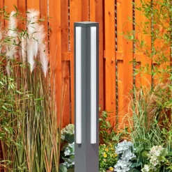 Borne lumineuse Lisalara LED Anthracite, 1 lumière