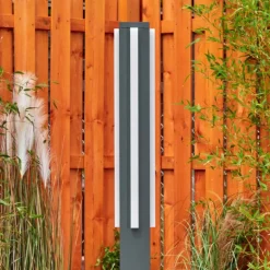 Borne lumineuse Lisalara LED Anthracite, 1 lumière