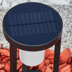 Borne lumineuse Lokpano LED Noir, 1 lumière, Détecteur de mouvement