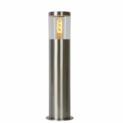 Borne lumineuse Lucide FEDOR Chrome, 1 lumière