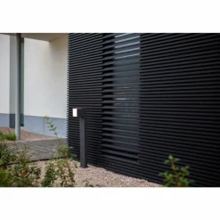 Borne lumineuse Lutec CUBA LED Noir, 1 lumière