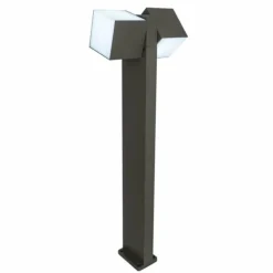 Borne lumineuse Lutec CUBA LED Anthracite, 2 lumières
