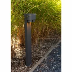 Borne lumineuse Lutec Cypres Anthracite, 2 lumières