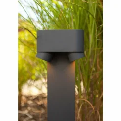 Borne lumineuse Lutec Cypres Anthracite, 2 lumières