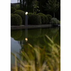 Borne lumineuse Lutec Fele LED Anthracite, 1 lumière