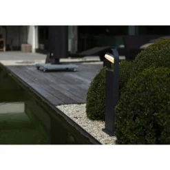 Borne lumineuse Lutec Fele LED Anthracite, 1 lumière