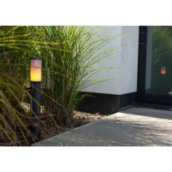Borne lumineuse Lutec Heros Anthracite, 1 lumière