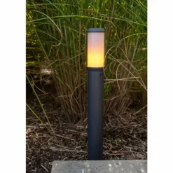 Borne lumineuse Lutec Heros Anthracite, 1 lumière