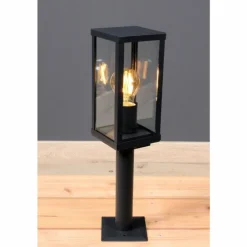 Borne lumineuse Lutec KARO Noir, 1 lumière