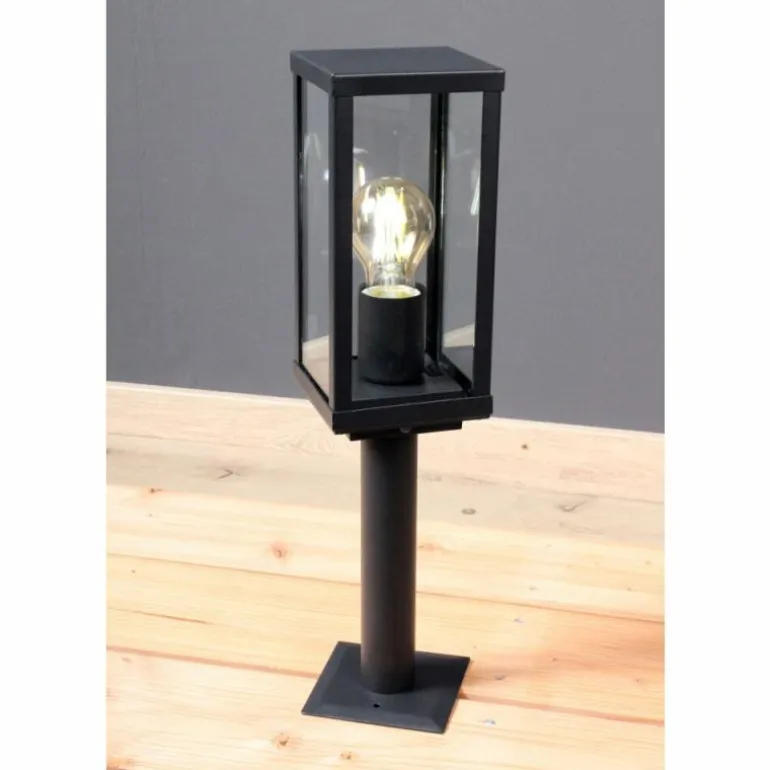 Borne lumineuse Lutec KARO Noir, 1 lumière