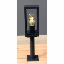 Borne lumineuse Lutec KARO Noir, 1 lumière