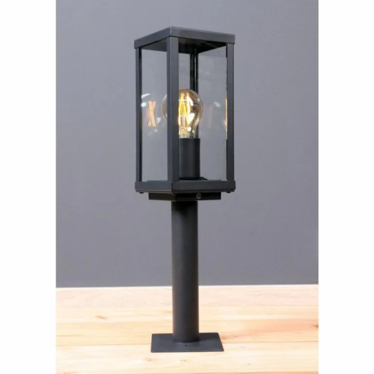 Borne lumineuse Lutec KARO Noir, 1 lumière