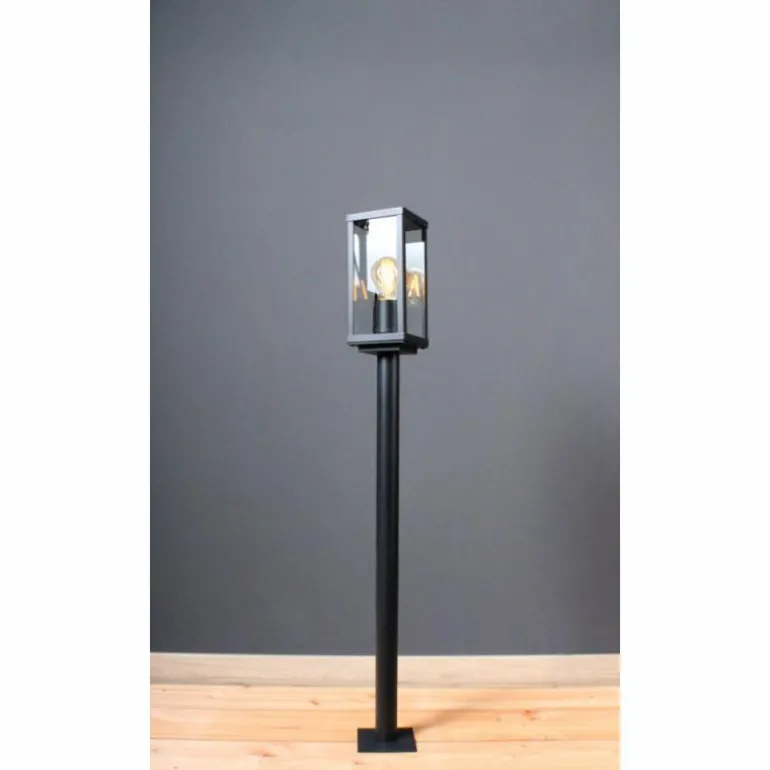 Borne lumineuse Lutec KARO Noir, 1 lumière