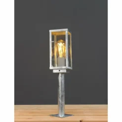 Borne lumineuse Lutec KARO Zingué, 1 lumière