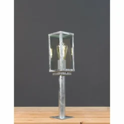 Borne lumineuse Lutec KARO Zingué, 1 lumière