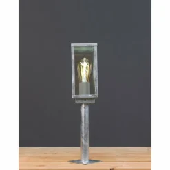 Borne lumineuse Lutec KARO Zingué, 1 lumière