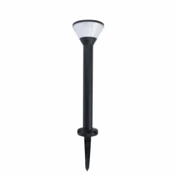 Borne lumineuse Lutec KARLO LED Noir, 1 lumière, Détecteur de mouvement, Changeur de couleurs