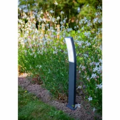 Borne lumineuse Lutec Kira LED Anthracite, 1 lumière