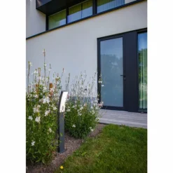 Borne lumineuse Lutec Kira LED Anthracite, 1 lumière