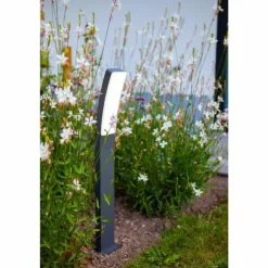 Borne lumineuse Lutec Kira LED Anthracite, 1 lumière