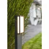 Borne lumineuse Lutec QUBO LED Anthracite, 1 lumière, Changeur de couleurs