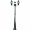 Borne lumineuse Lutec Roma Anthracite, 3 lumières