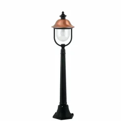 Borne lumineuse Lutec Venezia Anthracite, Cuivre, 1 lumière