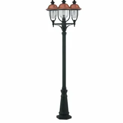 Borne lumineuse Lutec Venezia Anthracite, Cuivre, 1 lumière