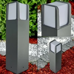 Borne lumineuse Lysabbel LED Anthracite, 1 lumière