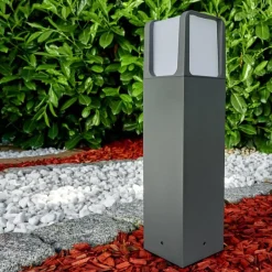 Borne lumineuse Lysabbel LED Anthracite, 1 lumière