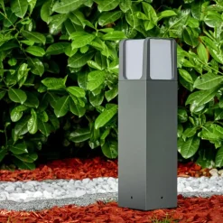 Borne lumineuse Lysabbel LED Anthracite, 1 lumière