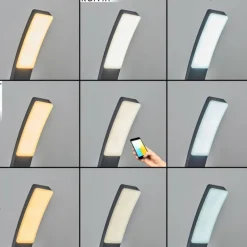 Borne lumineuse Maseru LED Anthracite, 1 lumière