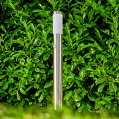 Borne lumineuse Norburg Acier inoxydable, 1 lumière, Détecteur de mouvement