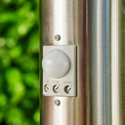 Borne lumineuse Norburg Acier inoxydable, 1 lumière, Détecteur de mouvement