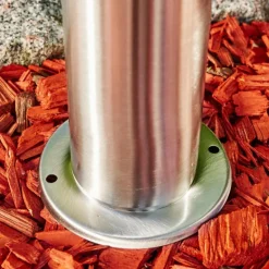 Borne lumineuse Norburg Acier inoxydable, 1 lumière, Détecteur de mouvement