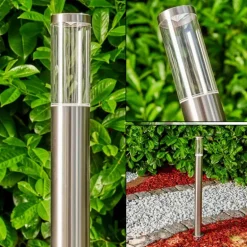 Borne lumineuse Noreaz LED Acier inoxydable, 1 lumière