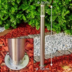 Borne lumineuse Noreaz LED Acier inoxydable, 1 lumière