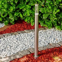 Borne lumineuse Noreaz LED Acier inoxydable, 1 lumière